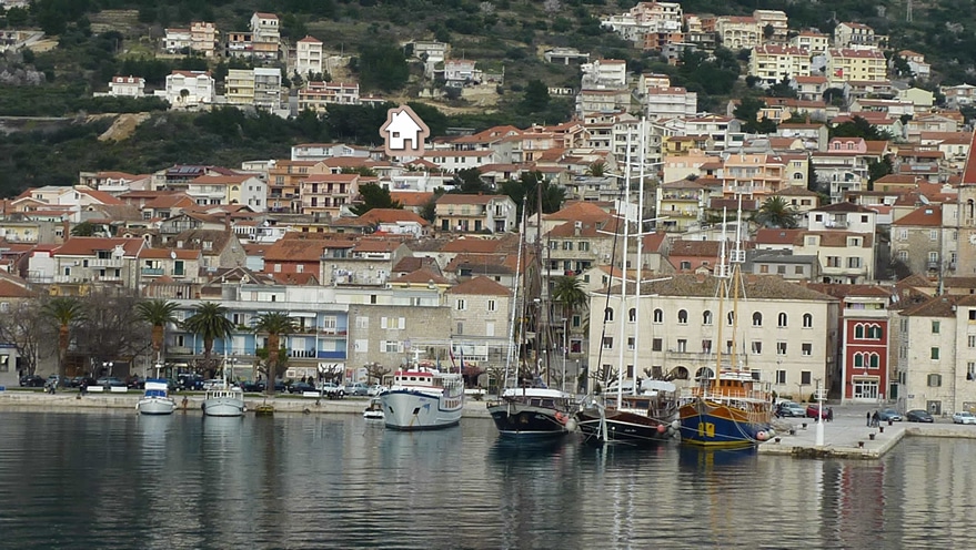 Villa Makarana position in the City of Makarska Makarska Location Getting here