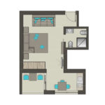 Apartment for 3 Villa Makarana Makarska 150x150 Apartment for 3